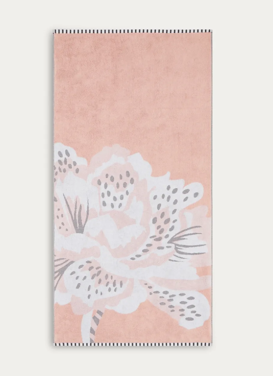 Bouchara Linge De Bain Fantaisie^SERVIETTE DE TOILETTE JACQUARD MOTIF FLORAL