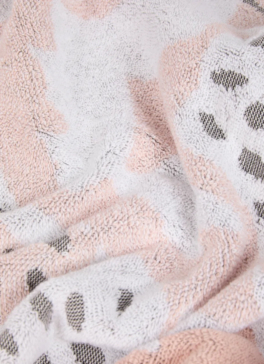 Bouchara Linge De Bain Fantaisie^SERVIETTE DE TOILETTE JACQUARD MOTIF FLORAL