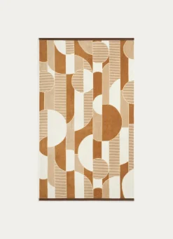 Bouchara Linge De Bain Fantaisie^SERVIETTE DE TOILETTE JACQUARD MOTIF GÉOMÉTRIQUE