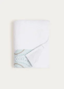 Bouchara Linge De Bain Fantaisie^SERVIETTE DE TOILETTE SABRINA A LITEAU FANTAISIE