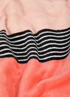 Bouchara Linge De Bain Fantaisie^SERVIETTE INVITÉ BICOLORE EN VELOURS RAYÉ