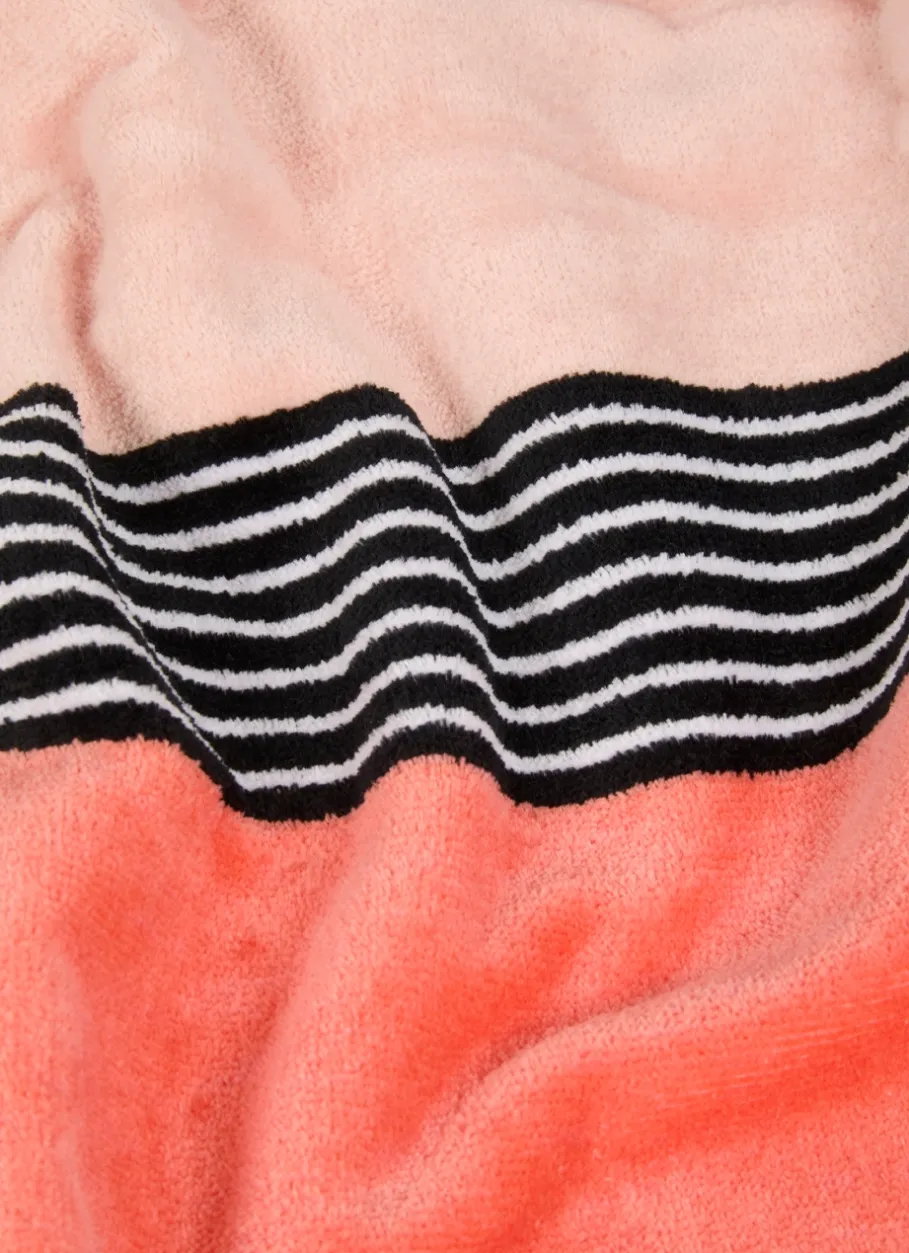 Bouchara Linge De Bain Fantaisie^SERVIETTE INVITÉ BICOLORE EN VELOURS RAYÉ