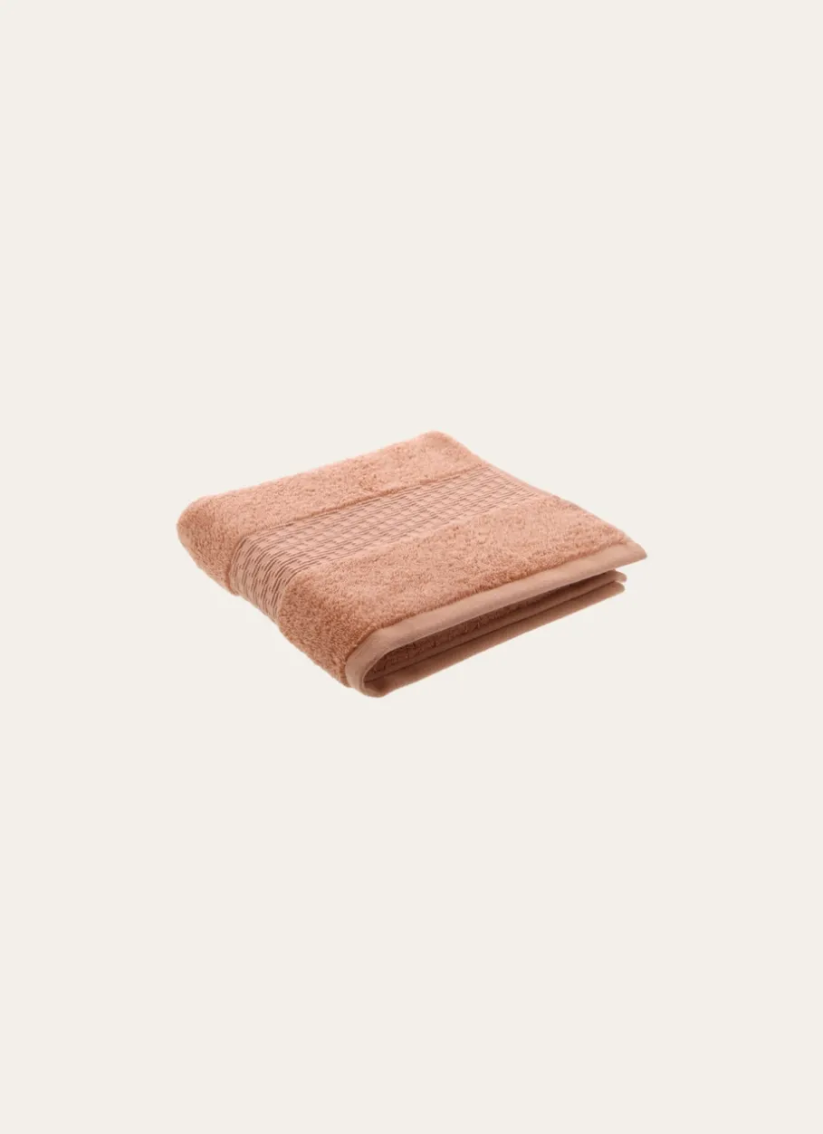 Bouchara Linge De Bain Uni^SERVIETTE INVITÉ COTON BIO JACQUARD GAUFRÉ 450GR