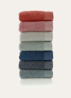 Bouchara Linge De Bain Uni^SERVIETTE INVITÉ COTON MOELLEUX ZÉRO TORSION