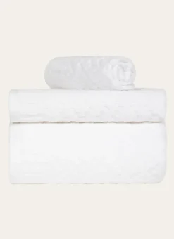 Bouchara Linge De Bain Uni^SERVIETTE INVITÉ EN JACQUARD