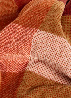 Bouchara Linge De Bain Fantaisie^SERVIETTE INVITÉ EN VELOURS À CARREAUX