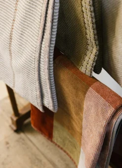 Bouchara Linge De Bain Fantaisie^SERVIETTE INVITÉ EN VELOURS À CARREAUX