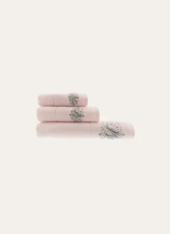 Bouchara Linge De Bain Fantaisie^SERVIETTE INVITÉ EN VELOURS BRODÉE 500GR