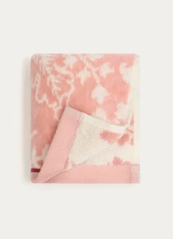 Bouchara Linge De Bain Fantaisie^SERVIETTE INVITÉ JADE À GRANDS MOTIFS FLORAUX