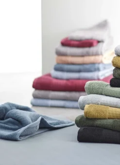 Bouchara Linge De Bain Uni^SERVIETTE TOILETTE COTON BIO JACQUARD GAUFRÉ 450