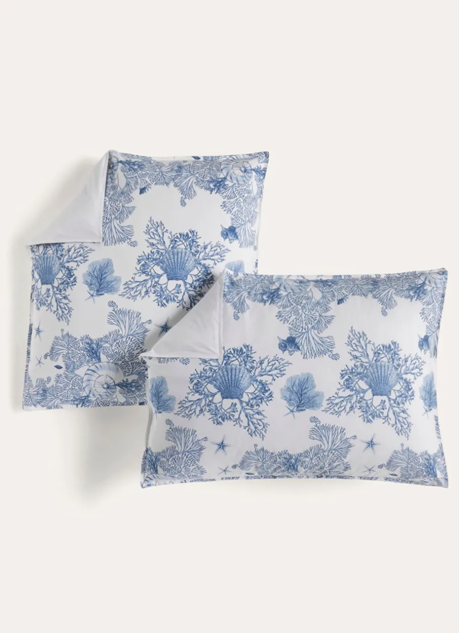 Bouchara Taie À Motifs^SET DE 2 TAIES D'OREILLER PERCALE DE COTON