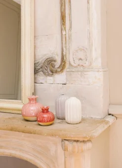 Bouchara Vase, Cache-Pot^SOLIFLORE STRIÉ EN GRÈS FINITION MATTE