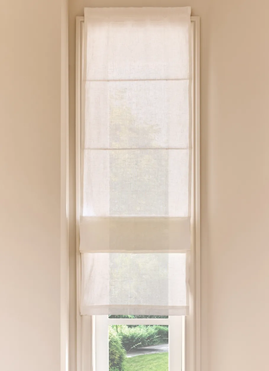 Bouchara Vitrage, Store^STORE BATEAU EN LIN ÉPAIS