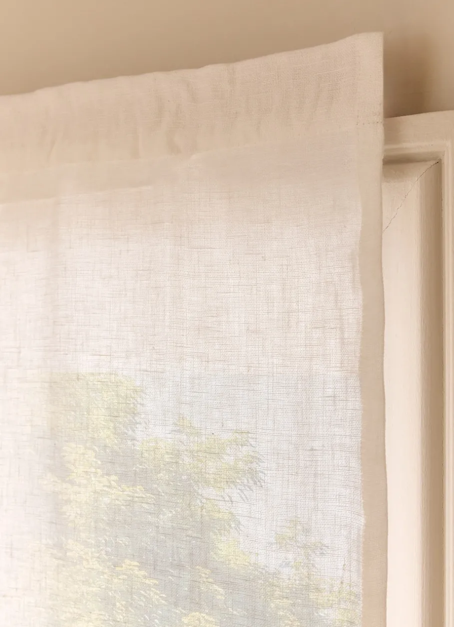 Bouchara Vitrage, Store^STORE BATEAU EN LIN ÉPAIS