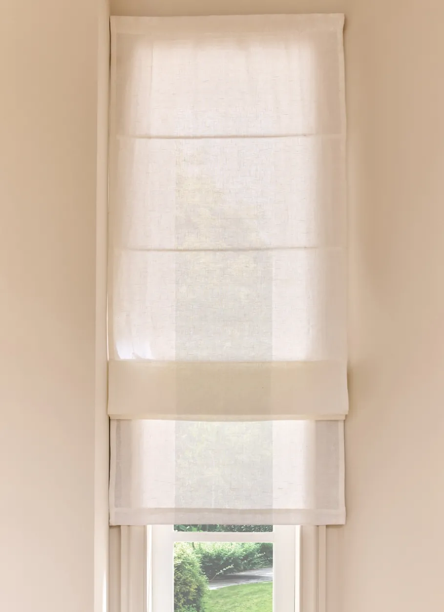 Bouchara Vitrage, Store^STORE BATEAU EN LIN ÉPAIS