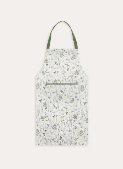 Bouchara Tablier, Manique, Gant^TABLIER EN COTON IMPRIMÉ À MOTIF VÉGÉTAL COLORÉ