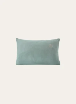 Enfant Bouchara Linge De Lit^TAIE BÉBÉ EN GAZE DE COTON BRODERIE FEUILLE