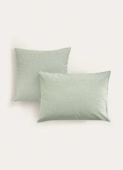 Bouchara Taie À Motifs^TAIE D'OREILLER EN COTON VICHY