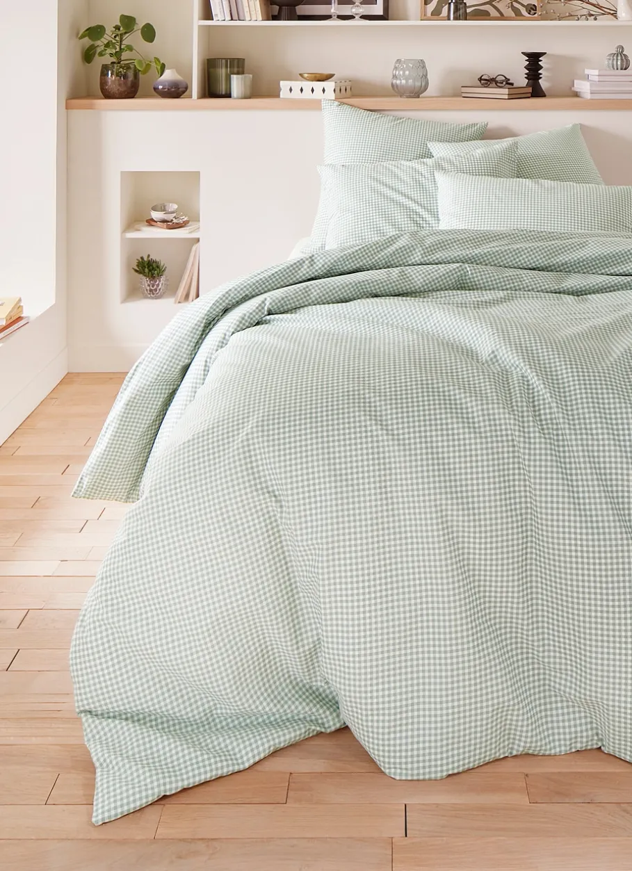 Bouchara Taie À Motifs^TAIE D'OREILLER EN COTON VICHY