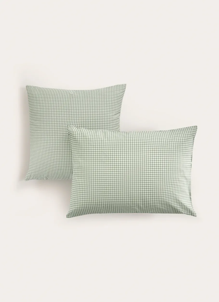 Bouchara Taie À Motifs^TAIE D'OREILLER EN COTON VICHY