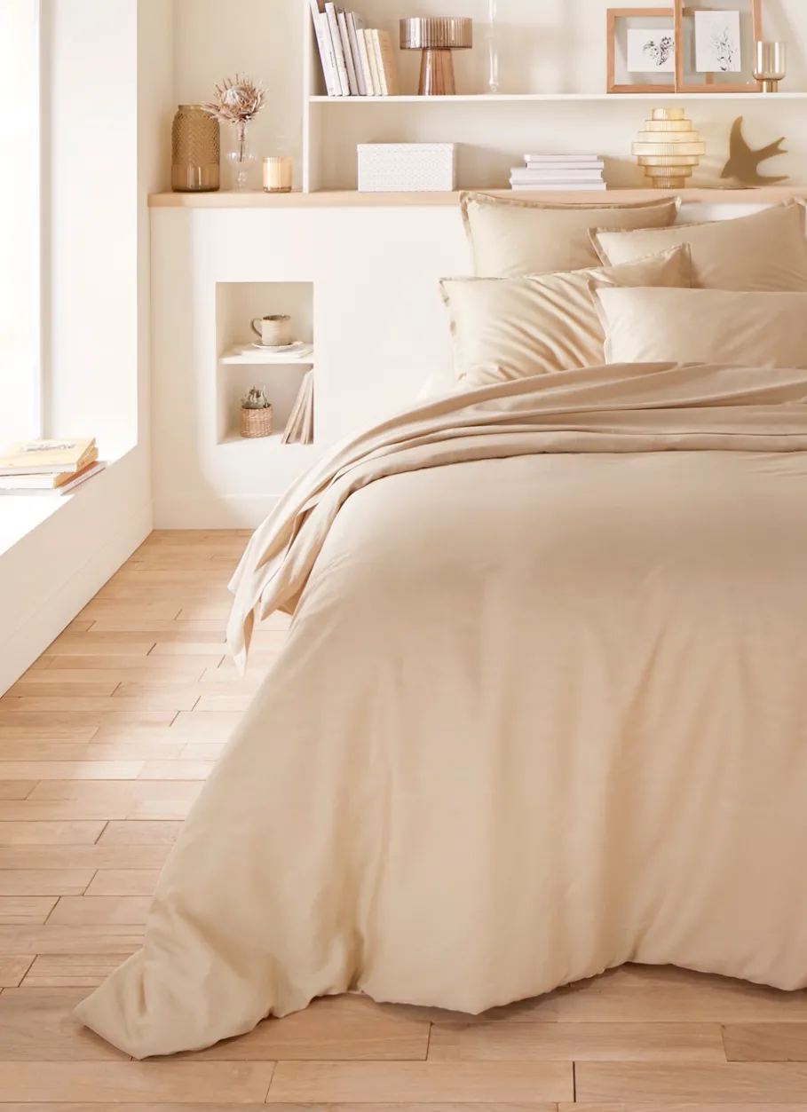 Bouchara Taie Unie^TAIE D'OREILLER EN SATIN DE COTON UNI