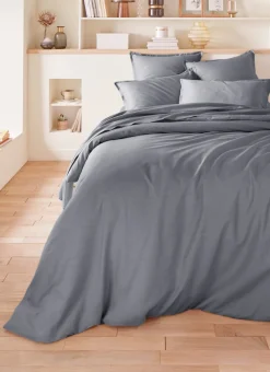 Bouchara Taie Unie^TAIE D'OREILLER EN SATIN DE COTON UNI