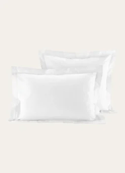 Bouchara Taie Unie^TAIE D'OREILLER RAYÉE EN SATIN DE COTON