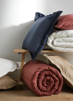 Bouchara Taie Unie^TAIE D'OREILLER RAYÉE EN SATIN DE COTON