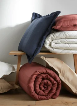 Bouchara Taie Unie^TAIE D'OREILLER RAYÉE EN SATIN DE COTON