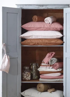 Bouchara Taie Unie^TAIE D'OREILLER UNIE EN COTON LAVÉ BIO