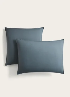 Bouchara Taie Unie^TAIE D'OREILLER UNIE EN COTON LAVÉ BIO