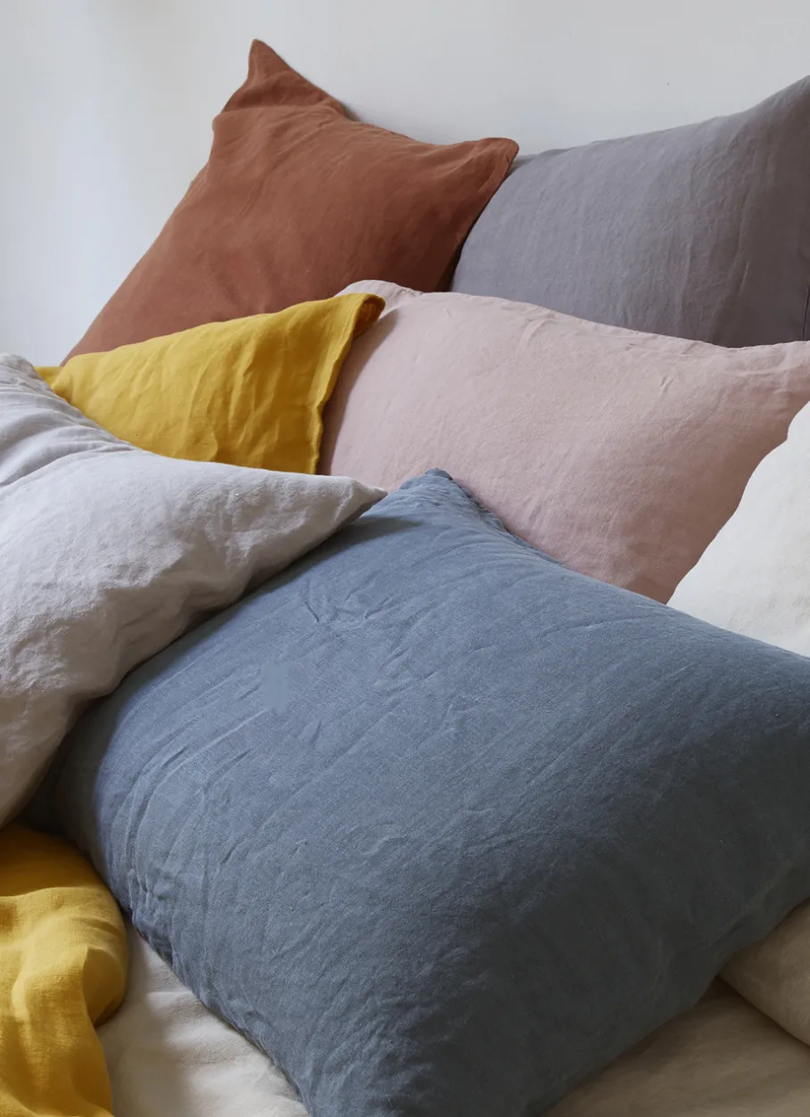 Bouchara Taie Unie^TAIE D'OREILLER UNIE EN LIN LAVÉ 165GR