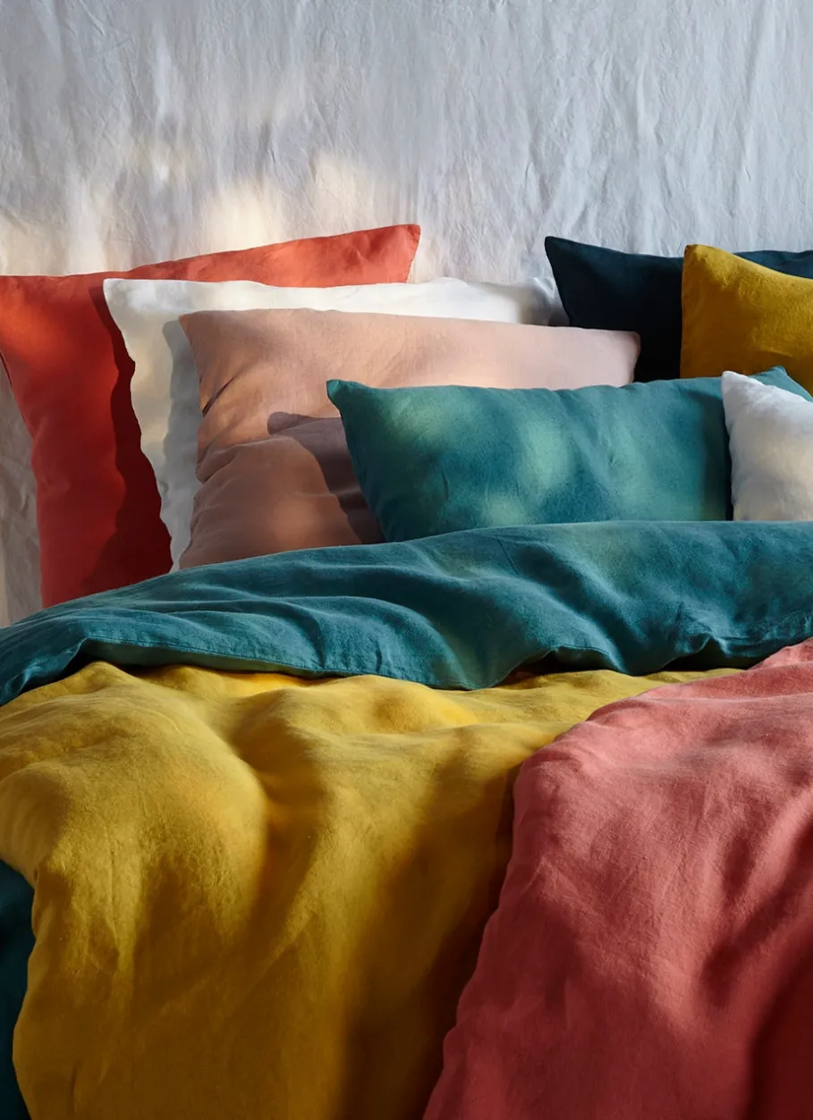 Bouchara Taie Unie^TAIE D'OREILLER UNIE EN LIN LAVÉ 165GR