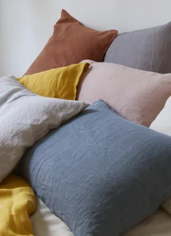 Bouchara Taie Unie^TAIE D'OREILLER UNIE EN LIN LAVÉ 165GR