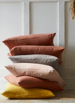 Bouchara Taie Unie^TAIE D'OREILLER UNIE EN LIN LAVÉ 165GR