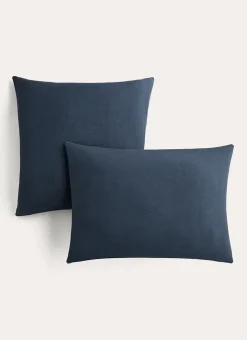 Bouchara Taie Unie^TAIE D'OREILLER UNIE EN LIN LAVÉ 165GR