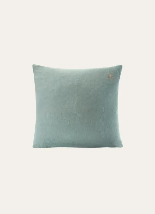 Enfant Bouchara Linge De Lit^TAIE ENFANT EN GAZE DE COTON BRODERIE FEUILLE