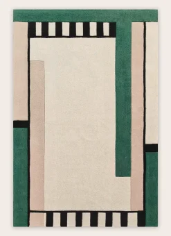 Bouchara Tapis^TAPIS EN LAINE TUFTÉ À LARGES BANDES RAYÉES