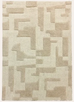 Bouchara Tapis^TAPIS TUFTÉ EN LAINE PUZZLE