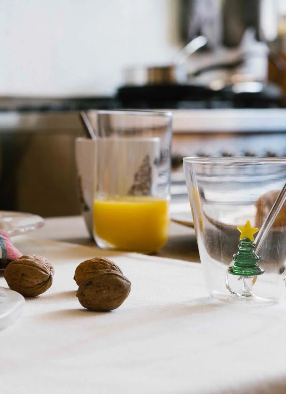 Bouchara Verre, Théière, Carafe^TASSE DE NOËL AVEC SAPIN INTÉGRÉ