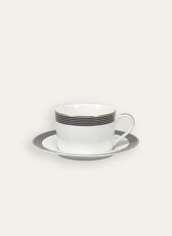 Bouchara Tasse, Bol^TASSE EN PORCELAINE AVEC LISERET EN OR SONGE