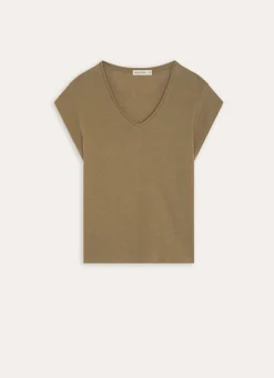 Bouchara Pyjama, Chemise De Nuit^TEE-SHIRT COL V EN LIN MÉLANGÉ