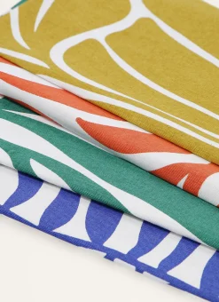 Bouchara Torchon, Essuie-Mains^TORCHON EN COTON IMPRIMÉ VÉGÉTAL COVE