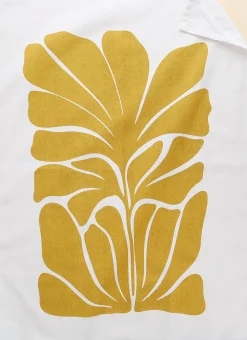 Bouchara Torchon, Essuie-Mains^TORCHON EN COTON IMPRIMÉ VÉGÉTAL COMO