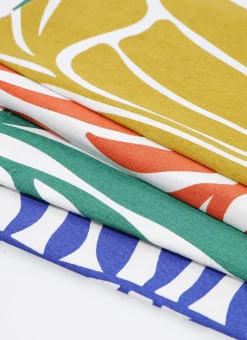 Bouchara Torchon, Essuie-Mains^TORCHON EN COTON IMPRIMÉ VÉGÉTAL COMO