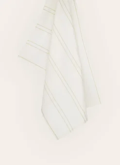 Bouchara Torchon, Essuie-Mains^TORCHON EN COTON TEXTURÉ AVEC RAYURES