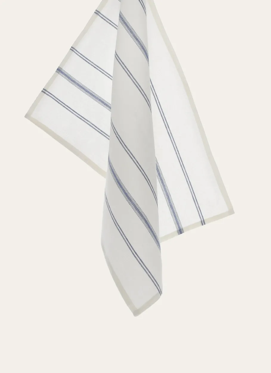 Bouchara Torchon, Essuie-Mains^TORCHON RAYÉ EN TOILE DE COTON