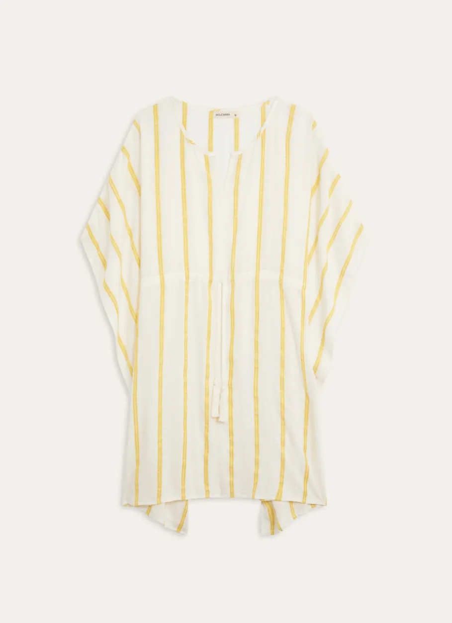 Bouchara Pyjama, Chemise De Nuit^TUNIQUE FORME AMPLE À RAYURE BRODÉE