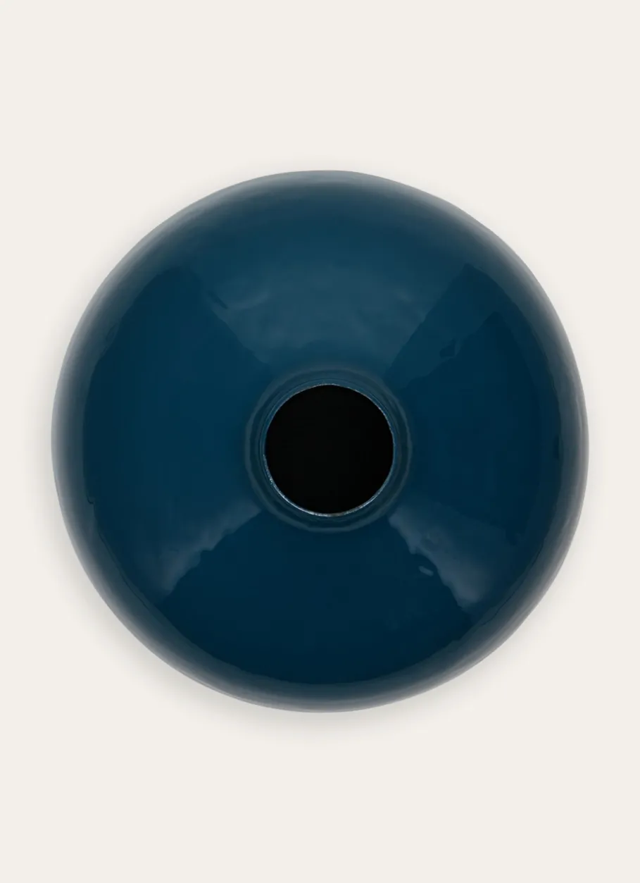 Bouchara Vase, Cache-Pot^VASE EN MÉTAL COLORÉ FINITION ÉMAILLÉE