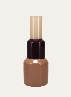 Bouchara Vase, Cache-Pot^VASE EN VERRE AVEC 3 BLOCS DE COULEURS